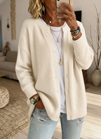 New Arrival 🔥Women’s Cozy Button-Front Knit Cardigan with Relaxed Fit