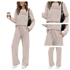 New Arrival 🔥Women's Crew Neck Top & Drawstring Pants Set