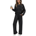 New Arrival 🔥Women's Crew Neck Top & Drawstring Pants Set